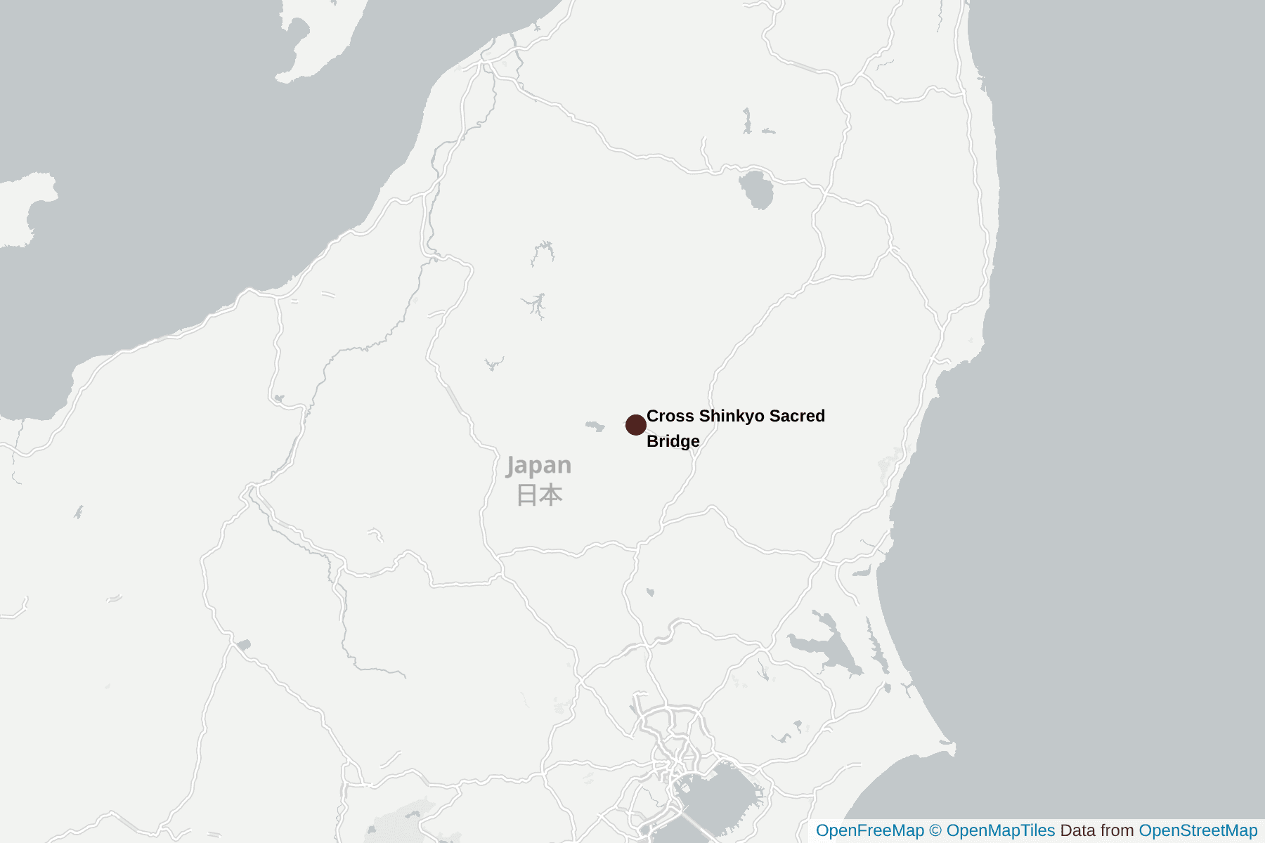 Carte de Cross Shinkyo Sacred Bridge